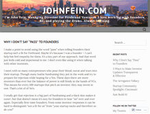 Tablet Screenshot of johnfein.com